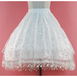 50cm Starry Mesh Boned Lolita Petticoat (PT07)